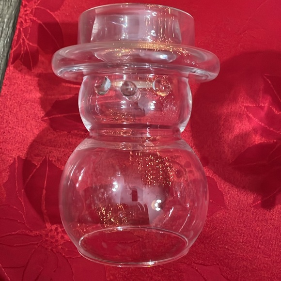 Crate & Barrel Snowman Trio Tea Light Candle Holders - Picture 3 of 3